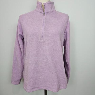Lot #B76 - Eddie Bauer Women's Midweight Quarter Zip Fleece Pullover Women's Medium