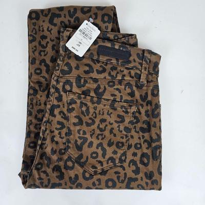 Lot #B125 - NWT Neiman Marcus Sanctuary Denim Leopard Print Jeans Social Ankle Skinny High Rise Size 26/2