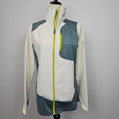 Lot #B91 - Columbia Size Large Women's Gray Athletic Full Zip Omni-Shield Trail Twist II Outdoor Jacket