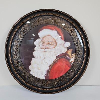 A Lot #B19 - Large 27" Santa Wall Art With Decorative Frame
