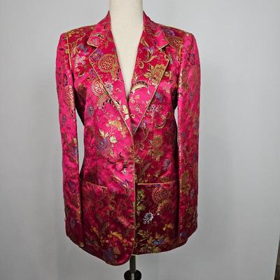 Lot #B61 - Small Vintage Chinese Brocade Jacket Made in Hong Kong