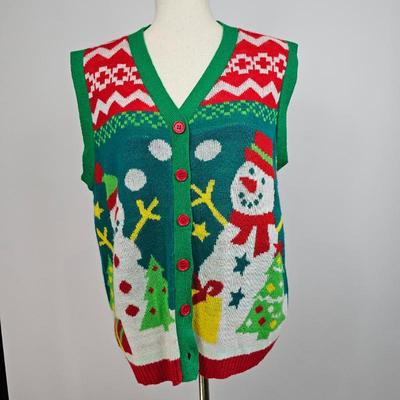 Lot #B44 - Ugly Christmas Sweater Vest Adult S/M