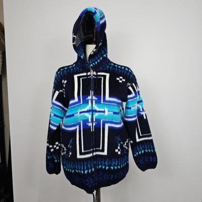 Lot #B72 - Earth Ragz Vintage Southwestern Aztec Full Zip Hoodie Jacket Women's Size Small