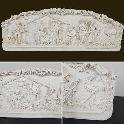 A Lot #B23 - Nativity Scene Relief Sculpture or Plaque