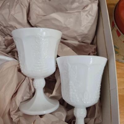 Sale Photo Thumbnail #91: Milk Glasses