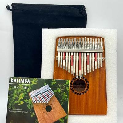 Kalimba Thumb Piano – 17-Key Wooden Instrument with Case