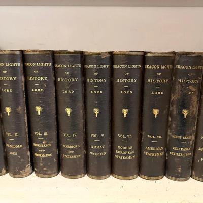  c. 1890s (9) Beacon Lights of History by John Lord, LL.D. | Fords, Howard & Hulbert