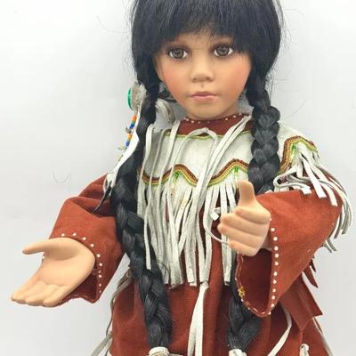LINDA MASON AEL 2003 NATIVE AMERICAN DOLL-25"