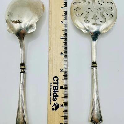 (2) Sterling Silver Serving Spoons