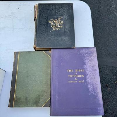 (3) Antique & Vintage Religious and Historical Books Lot