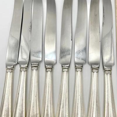 (8) Gorham Sterling Silver Knives with Stainless Steel Blades
