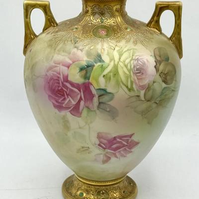 Hand Painted Nippon Vase
