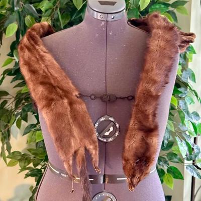 Vintage Reddish Mink Stole #2
