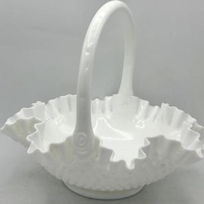 Milk Glass Basket