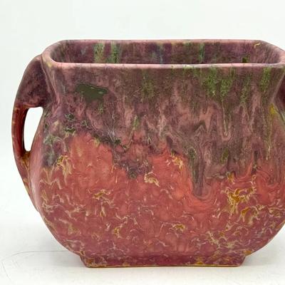 Vintage Drip Glaze Art Pottery Vase — Marked “64”