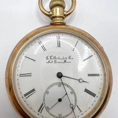 14K Gold Bifford Pocket Watch — Tested & Working!