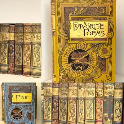 (11) Vintage Poetry & Literature Collection — Houghton Mifflin, Crowell, Wise & Co., and Others
