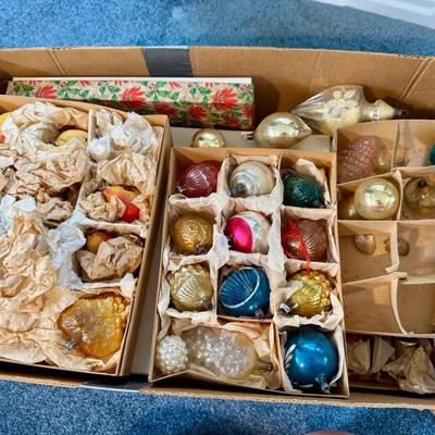 Vintage Christmas Ornaments Mystery Lot 