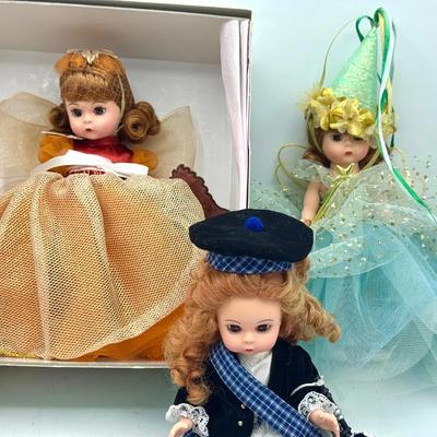 (3) Vintage Madame Alexander Dolls – Fall Angel, Scottish, & Sleeping Beauty Fairy Of Song