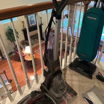 Sale Photo Thumbnail #22: Hoover carpet cleaner and an Oreck