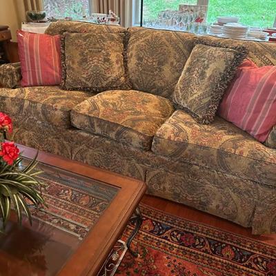 Sale Photo Thumbnail #111: One of two matching couches