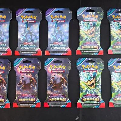 10 Pokémon Scarlet & Violet New Packs, Factory Sealed