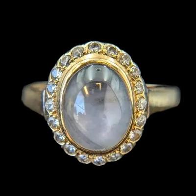 14K Sapphire & Diamond Ring, NAGL #1223404