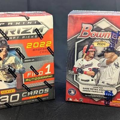 2024 Bowman & 2002 Panini Prism Factory Sealed/New Baseball Card Boxes