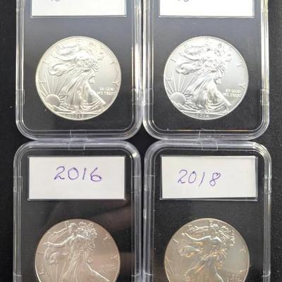 4 1oz Silver Eagles