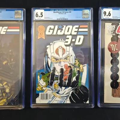 3 CGC Graded G.I. Joe Comics