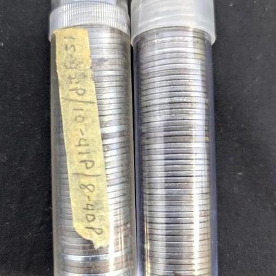 2 Rolls of Lincoln Steel Wheat Cents, 100 Total Coins