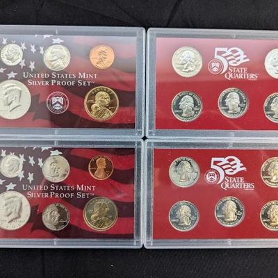 Silver US Mint Proof Sets 2000 & 2005 