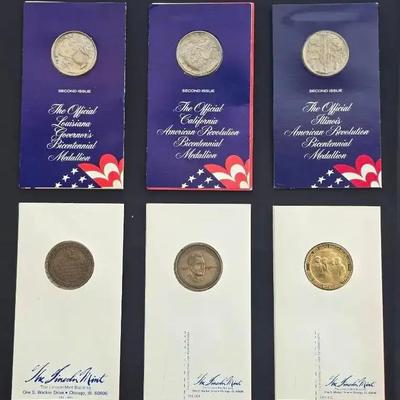 6 US Mint Issued Medallions From 70s