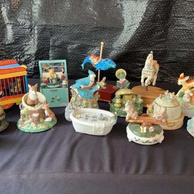 Music Box Figurine Collection #2 – Circus & Woodland Animals