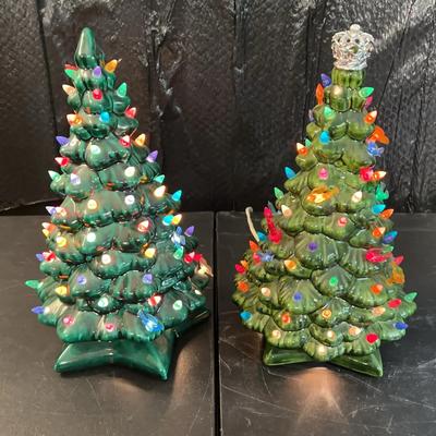 Ceramic Lighted Christmas Trees