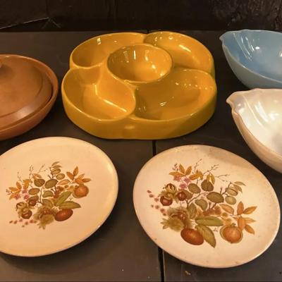 Frankoma Pottery – Divided Tray, Lidded Casserole & More