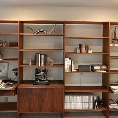 1968 Danish Walnut Wall Unit