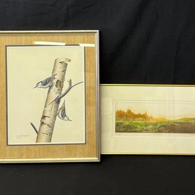 4 Framed Art Pieces 