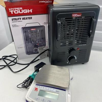 Ohaus Scale And Hyper Tough Utility Heater 
