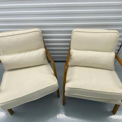 Pair Of Mid-century Arm Chairs