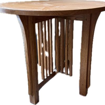 Round Mission Style Table