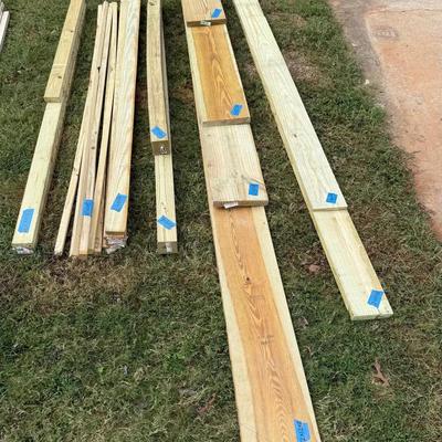 Assortment of Pressure Treated Lumber