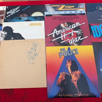Lot of 17 Classic Rock Vinyl Records