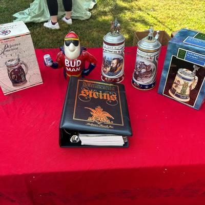 Vintage Anheuser-Busch & CUI Stein Collection - Bud Man, Civil War, & More!