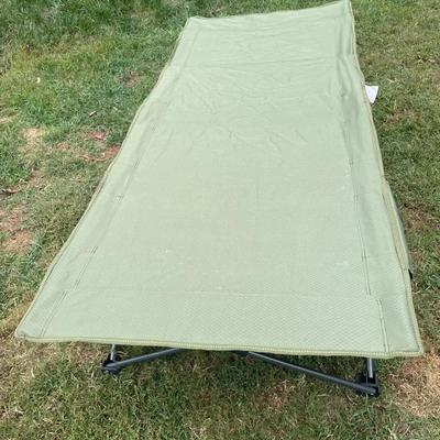 Green Camping Cot