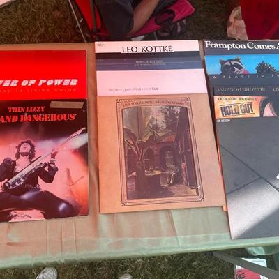 Vintage Vinyl Record Lot: Thin Lizzy, Frampton Comes Alive!, Jackson Browne, and More