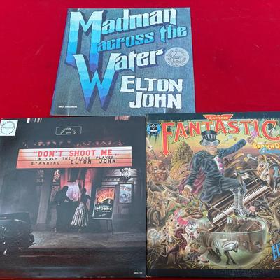 Classic Elton John Vinyl Records: A 3-Album Collection