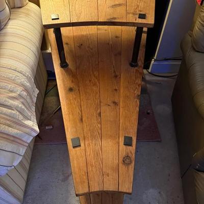 Triangular Solid Wood Side Table