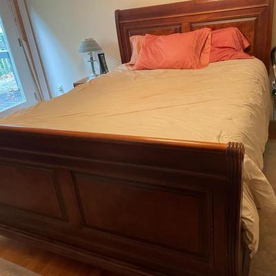 Amish Ornament Sold Wood Sled Bed 