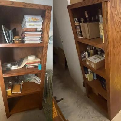 Pair Of Matching Wooden Shelving Units